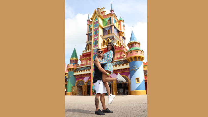 Non Stop acompanha Jaque Sobrinho e Diego em uma escapada romântica que une diversão e natureza em Santa Catarina. (CRÉDITOS: @eutonoparque)