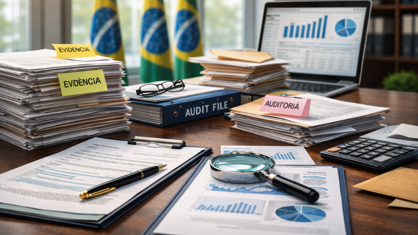 A auditoria em licitações exige organização de evidências para reduzir apontamentos e proteger a Administração Pública, afirma Eduardo Campos Sigiliao.